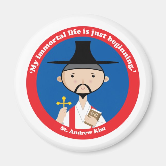 St. Andrew Kim Magnet (Front)