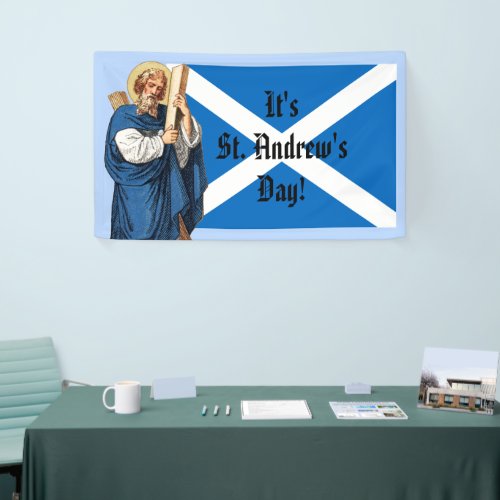 St Andrew the Apostle and the Flag of Scotland Banner