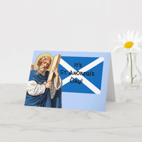 St Andrew the Apostle and the Flag of Scotland Card