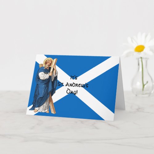 St Andrew the Apostle and the Flag of Scotland Card