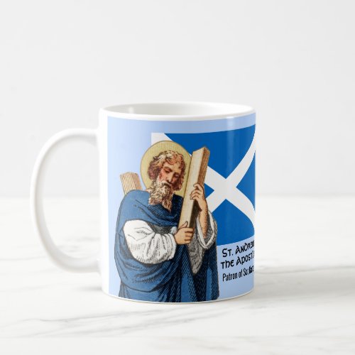 St Andrew the Apostle and the Flag of Scotland Coffee Mug