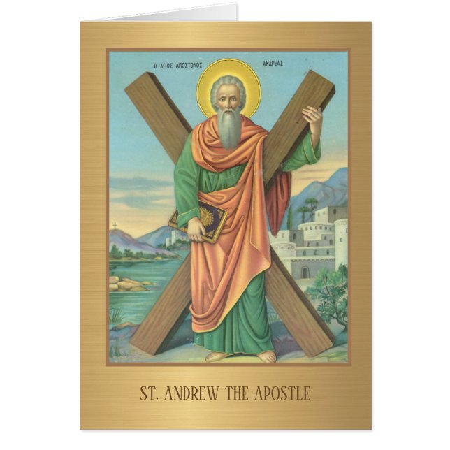 St. Andrew the Apostle Catholic Prayer Cards (Front)