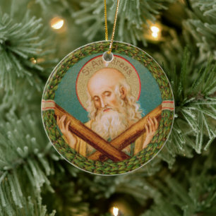 St. Andrew the Apostle (JMAS 02) Ceramic Ornament