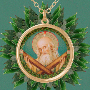 St. Andrew the Apostle (JMAS 02) Gold Plated Necklace
