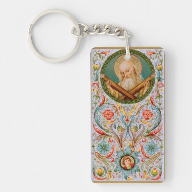 St. Andrew the Apostle (JMAS 02) Rectangular Keychain (Front)