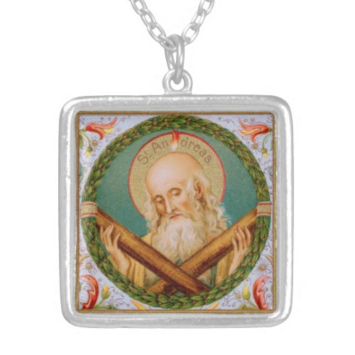 St Andrew the Apostle JMAS 02 Silver Plated Necklace