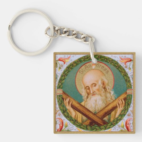 St Andrew the Apostle JMAS 02 Square Acrylic Keychain