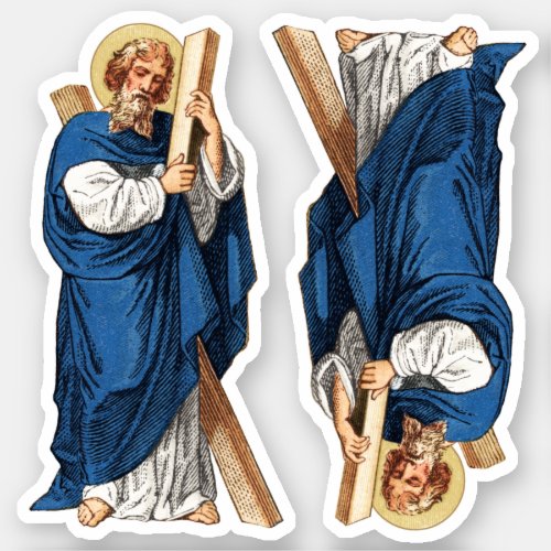 St Andrew the Apostle P 006 2 Up _ Contour Sticker