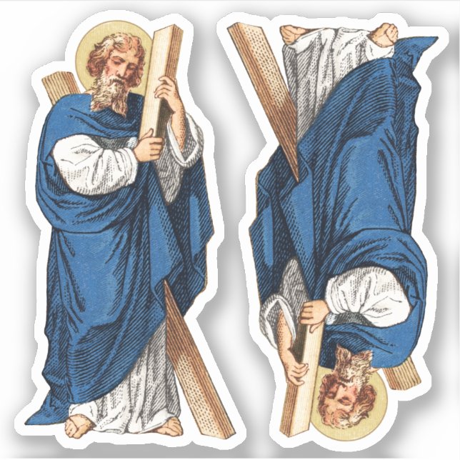 St. Andrew the Apostle (P 006) 2 Up - Contour Sticker (Front)