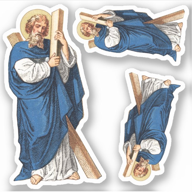 St. Andrew the Apostle (P 006) 3-Up - Contour Sticker (Front)