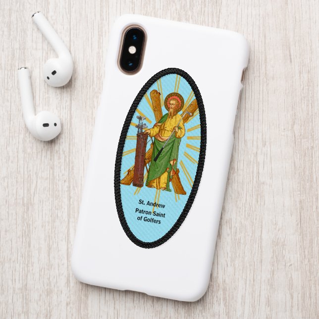 St. Andrew the Apostle, Patron of Golfers Patch (On Phone Back)