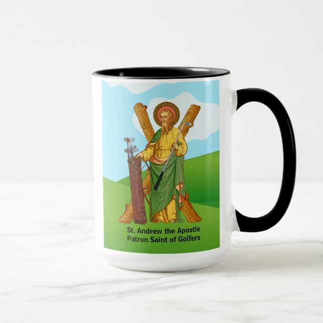 St. Andrew the Apostle / St. Jude Thaddeus Golfers Mug (Right)