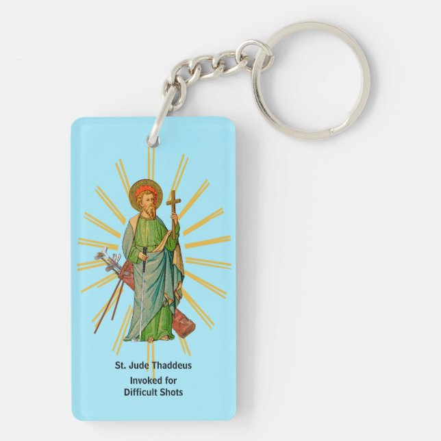 St. Andrew the Apostle / St. Jude Thaddeus Keychain (Back)