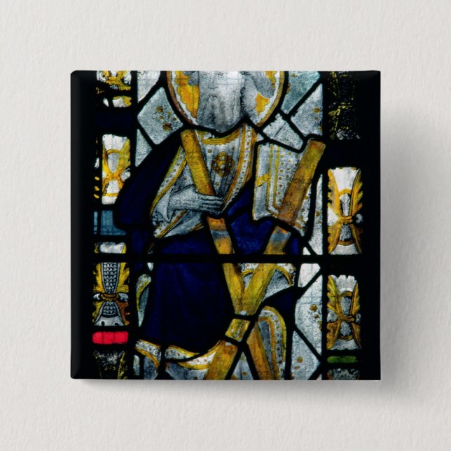 St. Andrew with Saltire Cross, British Button (Front)