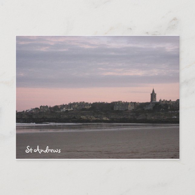 St Andrews at Dusk Postcard (Front)
