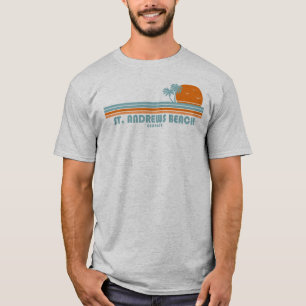 St. Andrews Beach Georgia Sun Palm Trees T-Shirt