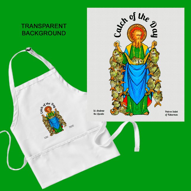 St. Andrew's Catch of the Day (Plain) Adult Apron (Creator Uploaded)