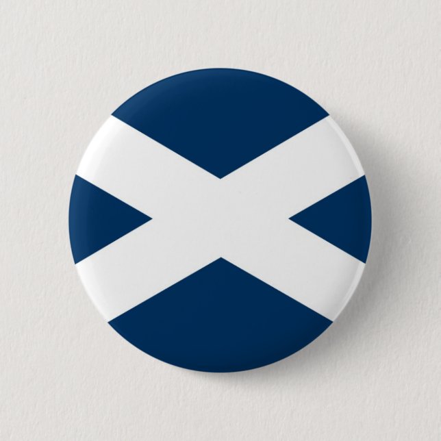 St Andrews Cross Pinback Button (Front)