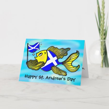 St. Andrew's Day Greeting Card Funny Cartoon