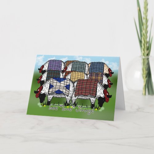 St Andrews Day Sheep _ See Ewe Jimmy Card
