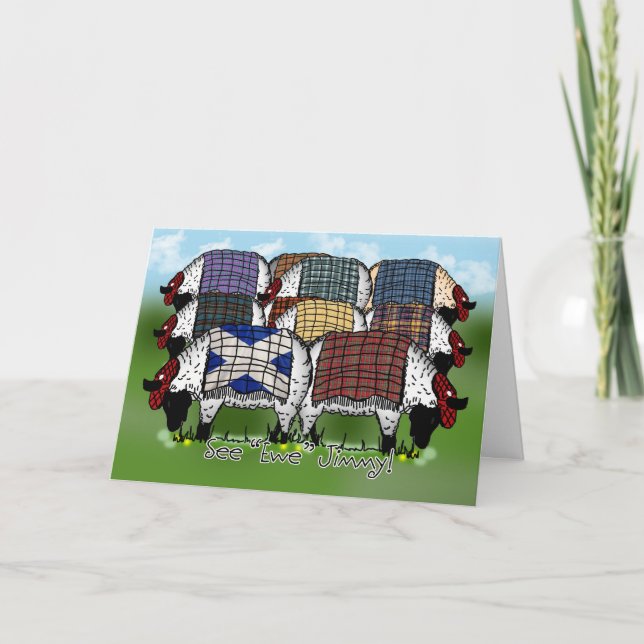 St. Andrew's Day Sheep - See Ewe Jimmy Card (Front)
