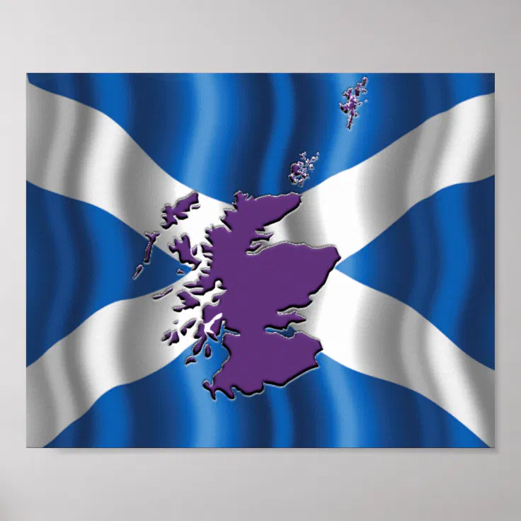 St Andrew's Flag (Saltire) poster | Zazzle