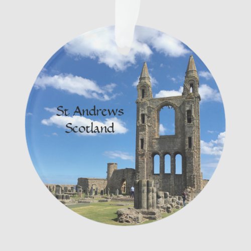 St Andrews Scotland Cathedral Ruins Saint Andrew Ornament