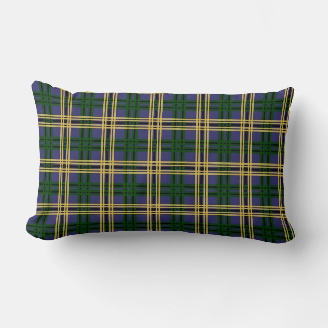 St. Andrews University Tartan Lumbar Pillow (Front)