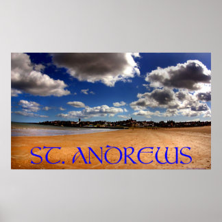 st. andrews west beach poster