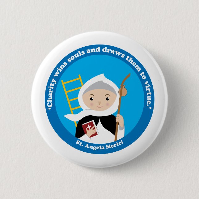St. Angela Merici Button (Front)