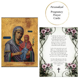 St. Anna and the Theotokos Pregnancy Prayer Card