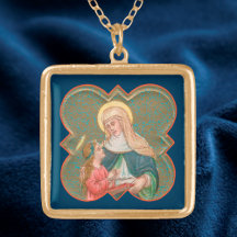 St. Anne and the BVM in a Barbed Quatrefoil (BK67)