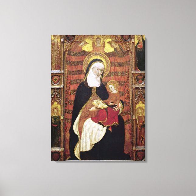 St. Anne and the Virgin Canvas Print (Front)