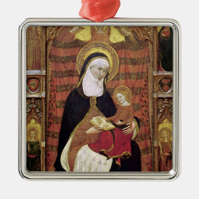 St. Anne and the Virgin Metal Ornament (Front)