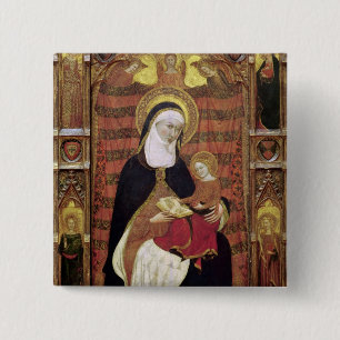 St. Anne and the Virgin Pinback Button
