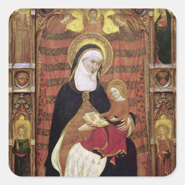 St. Anne and the Virgin Square Sticker (Front)