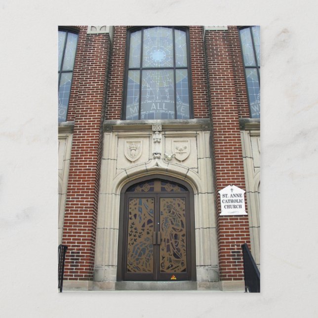 St. Anne Catholic Church Postcard (Front)