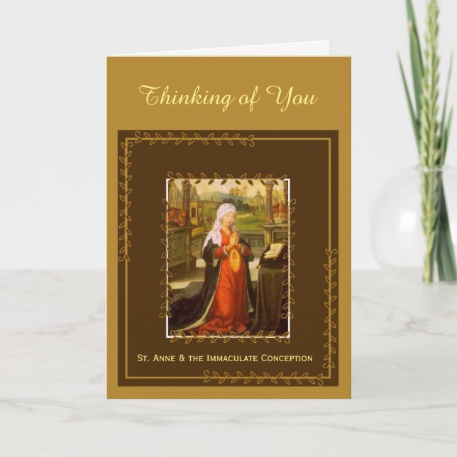 St. Anne & Immaculate Conception Mary Card (Front)