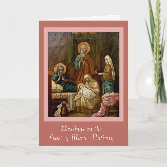 St. Anne Joachim Nativity of Virgin Mary Card (Front)