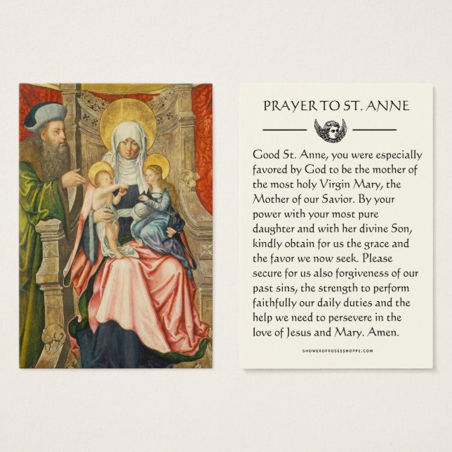 St. Anne Joachim Virgin Mary Jesus Prayer  (Front & Back)
