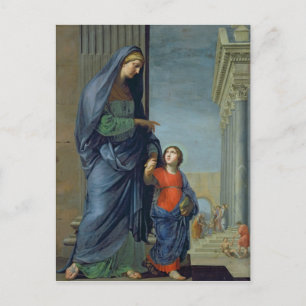 St. Anne Leading the Virgin to the Temple Postcard