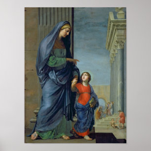 St. Anne Leading the Virgin to the Temple Poster