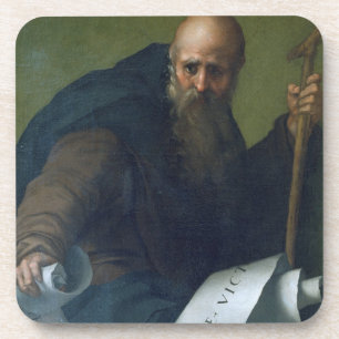 St. Anthony Abbot (c.251-356) c.1518-19 (oil on ca Coaster