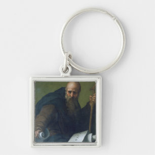 St. Anthony Abbot (c.251-356) c.1518-19 (oil on ca Keychain