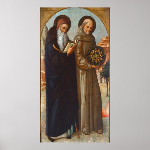 St Anthony Abbot _ Jacopo Bellini Fine Art Poster