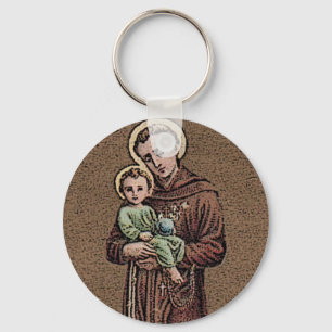 St. Anthony & Baby Jesus Keychain