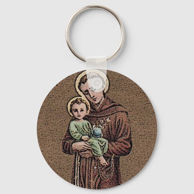 St. Anthony & Baby Jesus Keychain (Front)