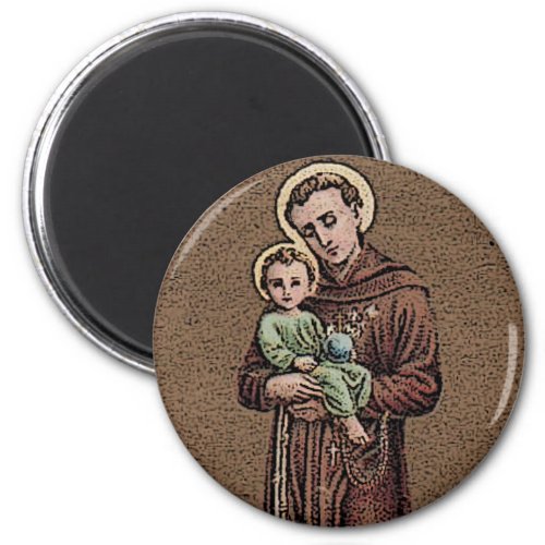 St Anthony  Baby Jesus Magnet