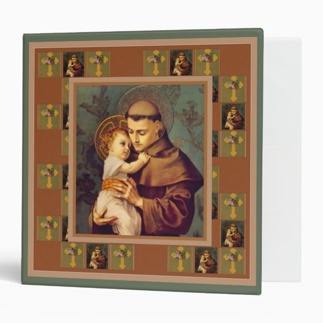 St. Anthony * Child Jesus Heirloom Keepsake Binder (Front/Inside)