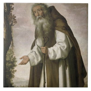 St. Anthony Dispirited, 1640 (oil on canvas) Ceramic Tile